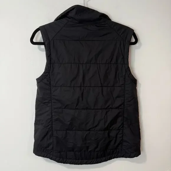 Oiselle Women's Running Vest Fleece Backing Puffer Black Full Zip Active Medium - Picture 4 of 8